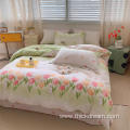 flowers beautiful duvet cover bedding pillowcase set